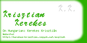 krisztian kerekes business card